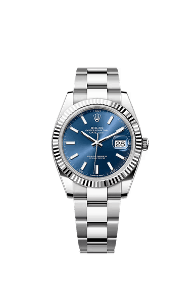 Rolex Blue Datejust side view